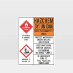3Y Un No 1306 Wood Preservatives Liquid HAZCHEM Sign