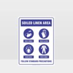 Soiled Linen Area Mandatory Sign