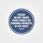 Toilet Instructions Sign