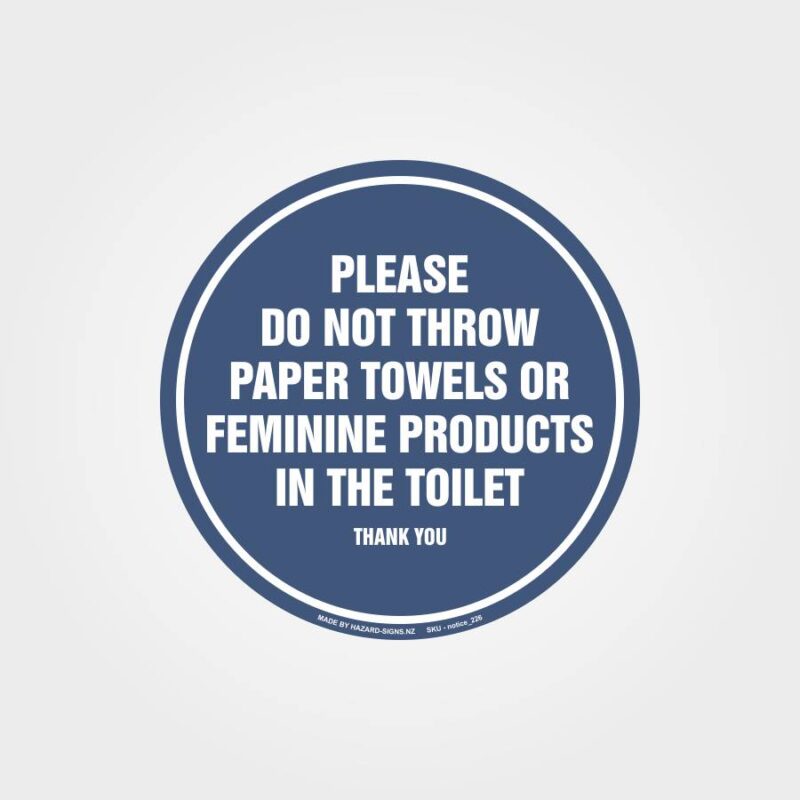Toilet Instructions Sign