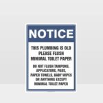Old Plumbing Notice Sign