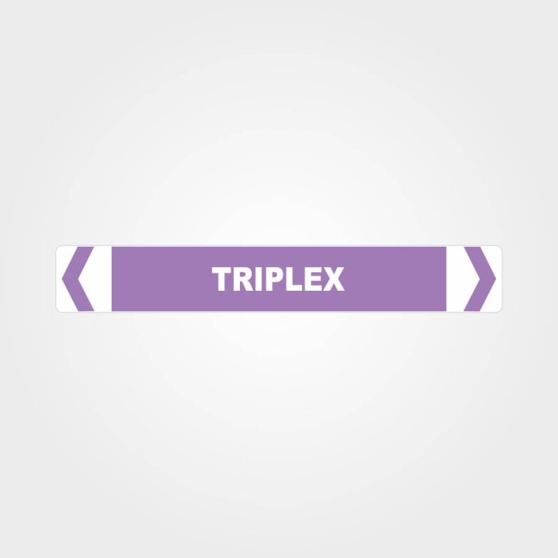 Triplex Pipe Marker