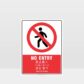 Prohibition No Entry Chinese Sign