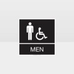Men And Accessible Toilet Sign