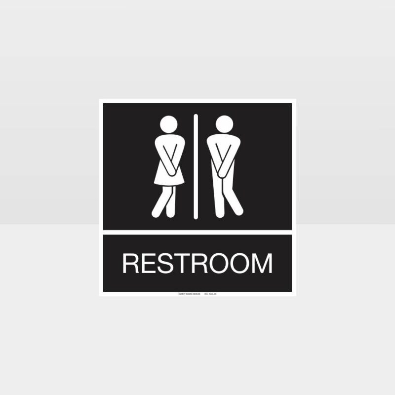 Funny Unisex Restroom Sign