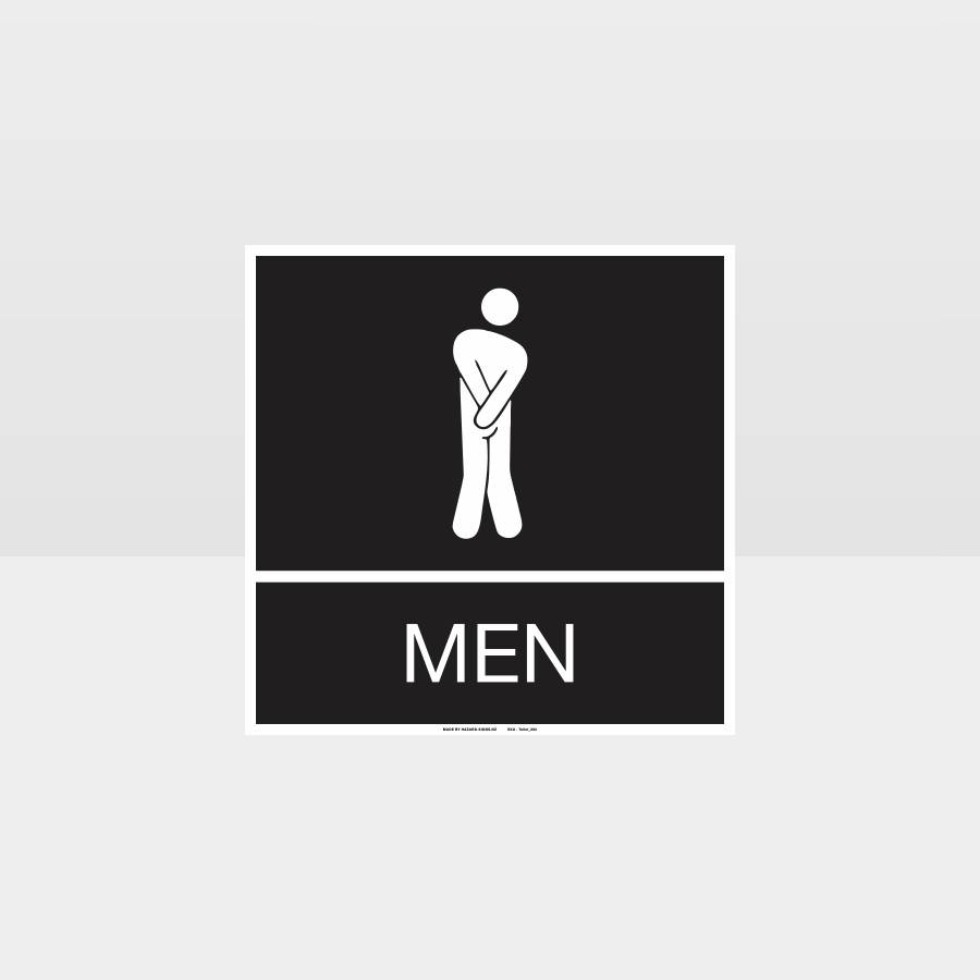Funny Men Toilet Sign