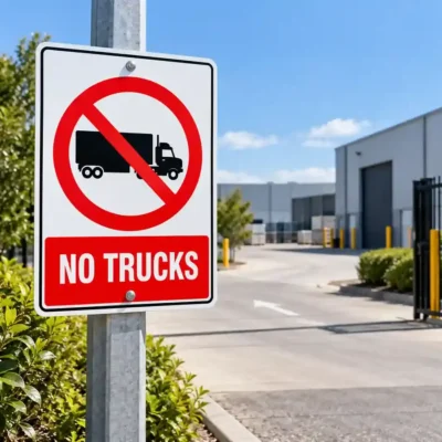 No Trucks Sign NZ