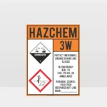 Dairy Shed HAZCHEM Sign
