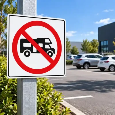No Campervans Sign NZ