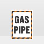 Gas Pipe Sign