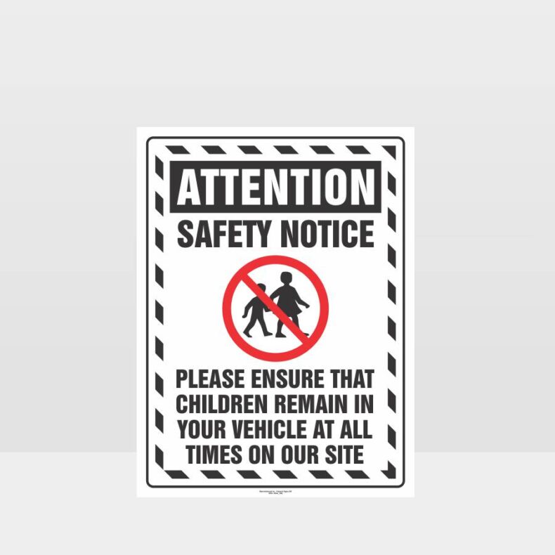 Important Child Safety Notice Sign - Notice Sign - HAZARD SIGNS NZ