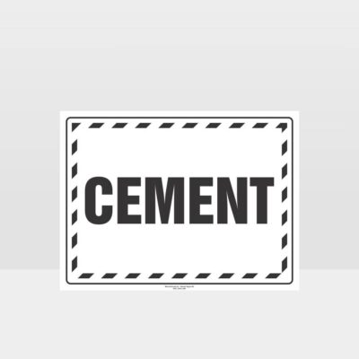 Cement Sign