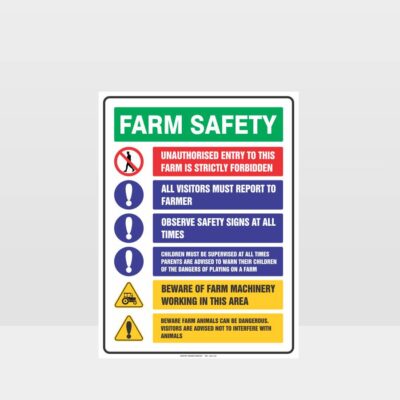 Farm Safety Sign