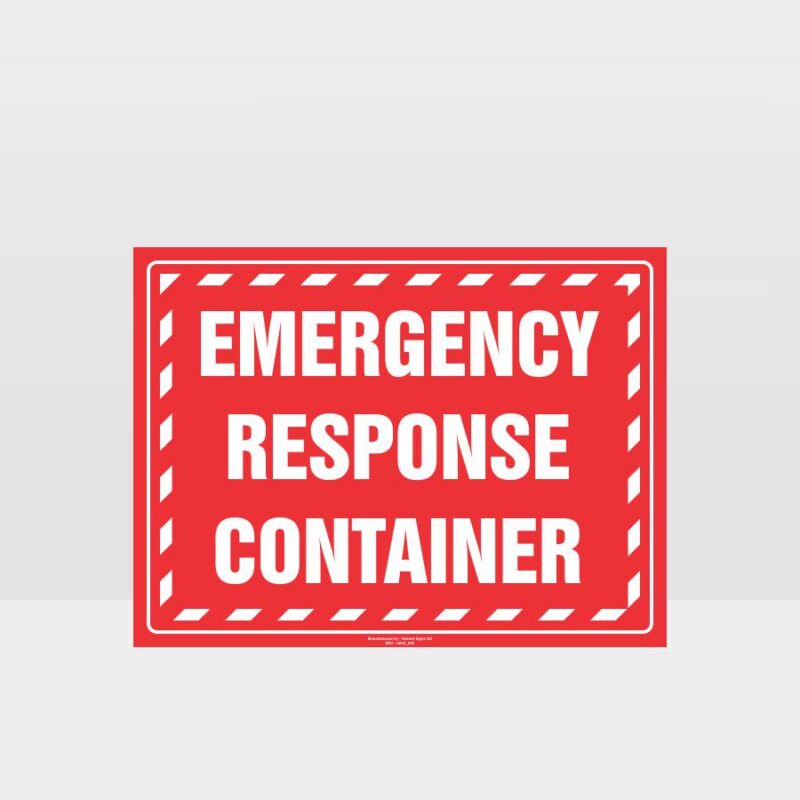 Emergency Response Container Sign