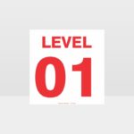 Elevator Level Number Sign