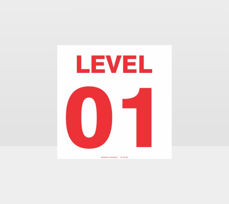 Elevator Level Number Sign
