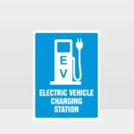 Electric Vehicle Charging Station Sign