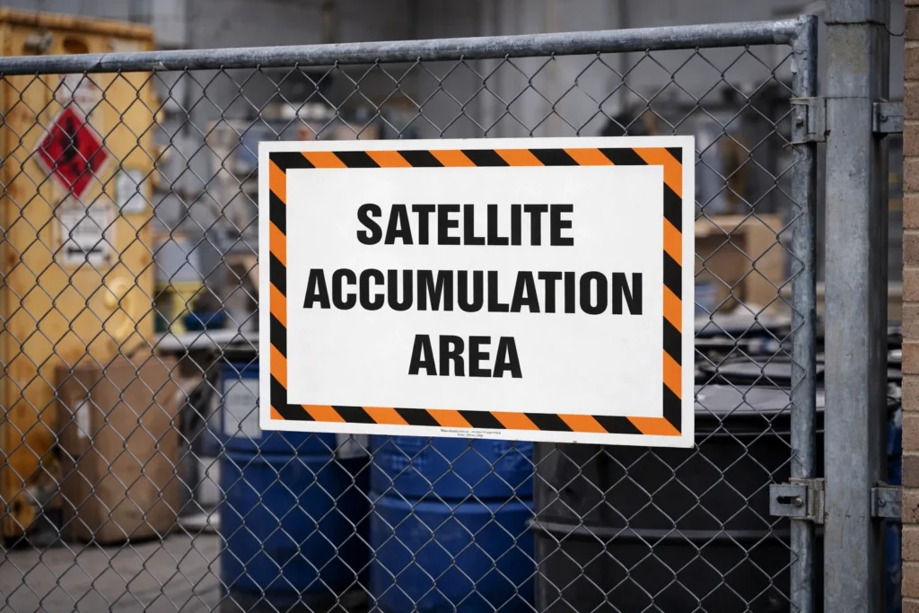 atellite Accumulation Area Sign – Hazardous Waste Storage Sign NZ