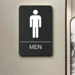 Male Restroom Braille Sign