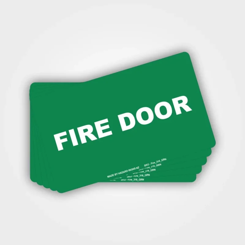 Fire Door Labels - Green