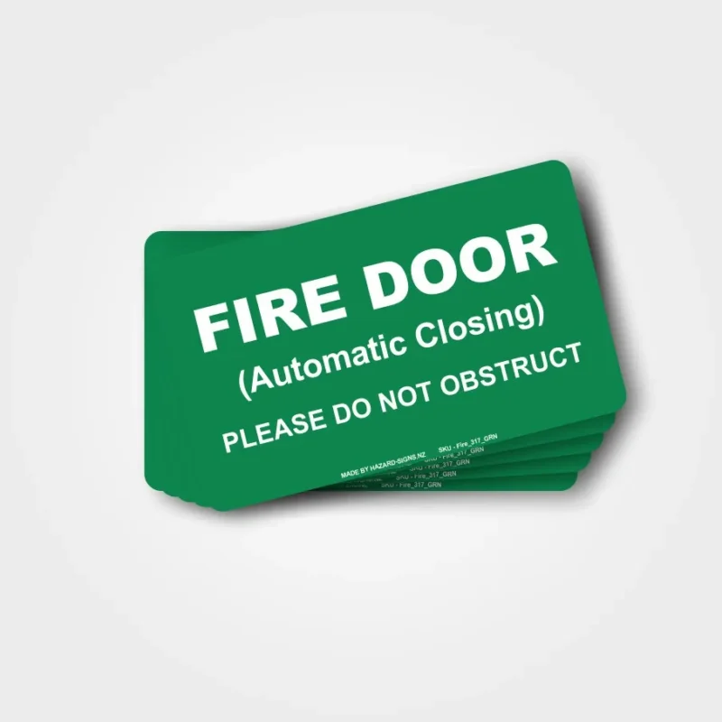 Fire Door Automatic Closing Labels