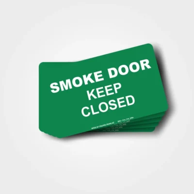 Smoke Door Keep Closed Label