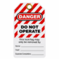 Do Not Operate Lockout Tag for workplace lockout tagout procedures