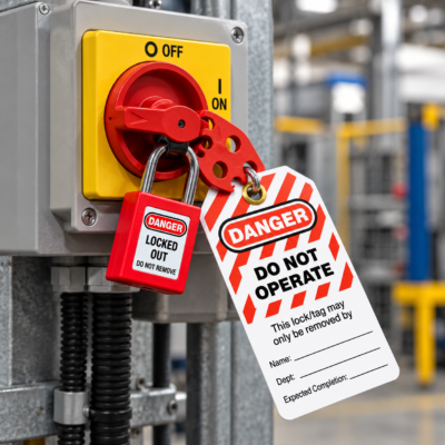Do Not Operate Lockout Tag for workplace lockout tagout procedures