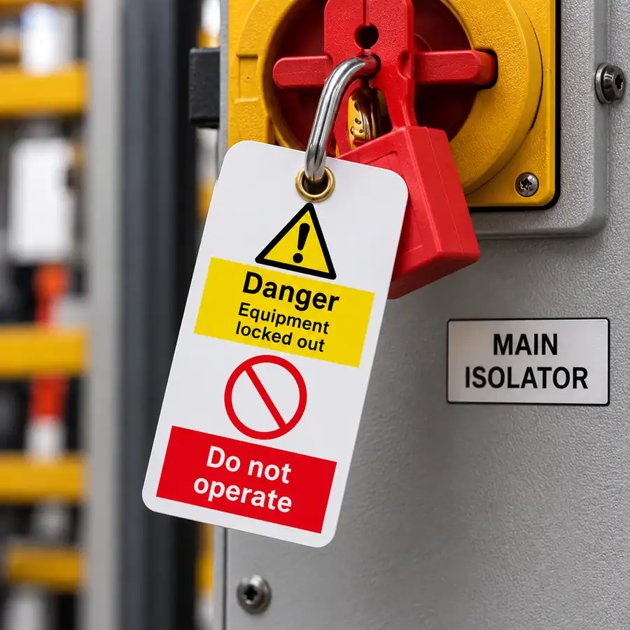 LT01-equipment-locked-out-use-case Equipment Locked Out Tag used on locked out machinery