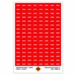 DRYER switchboard labels 18mm x 12mm for electrical circuit identification