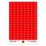 Switchboard Labels – D/W (Dishwasher) – 18mm x 12mm