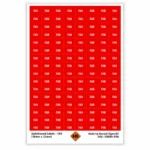 FAN switchboard labels 18mm x 12mm for electrical fan circuit identification