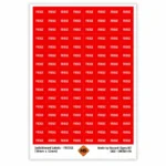 FRIDGE switchboard labels 18mm x 12mm for refrigerator circuit identification