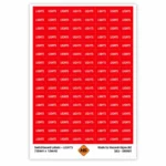 LIGHTS switchboard labels 18mm x 12mm for electrical circuit identification