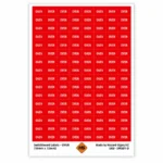 OVEN switchboard labels 18mm x 12mm for electrical circuit identification