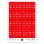 PLUGS switchboard labels 18mm x 12mm for electrical circuit identification