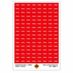 POWER switchboard labels 18mm x 12mm for electrical circuit identification